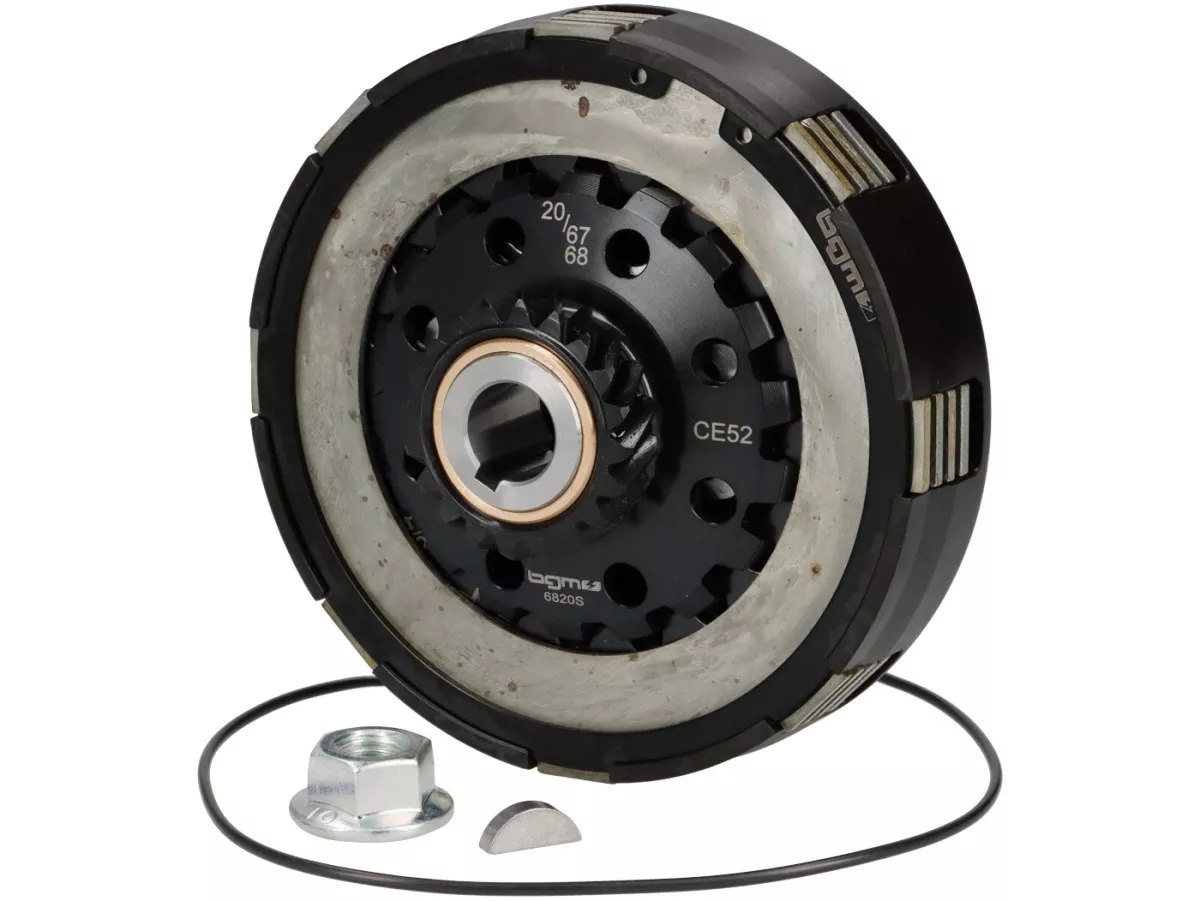 Embrague 20T (67/68) -BGM PRO Superstrong 2.0 Touring CR Ultralube - Cara Cosa2 (aluminio 14mm/sinter)- 20 dientes para rueda primaria 67/68T - Vespa PX80, PX125, PX150, T5 125cc, Cosa, Sprint150, Rally180, GT125/GTR125, TS125, GL150, Super125 (VNC1 desde