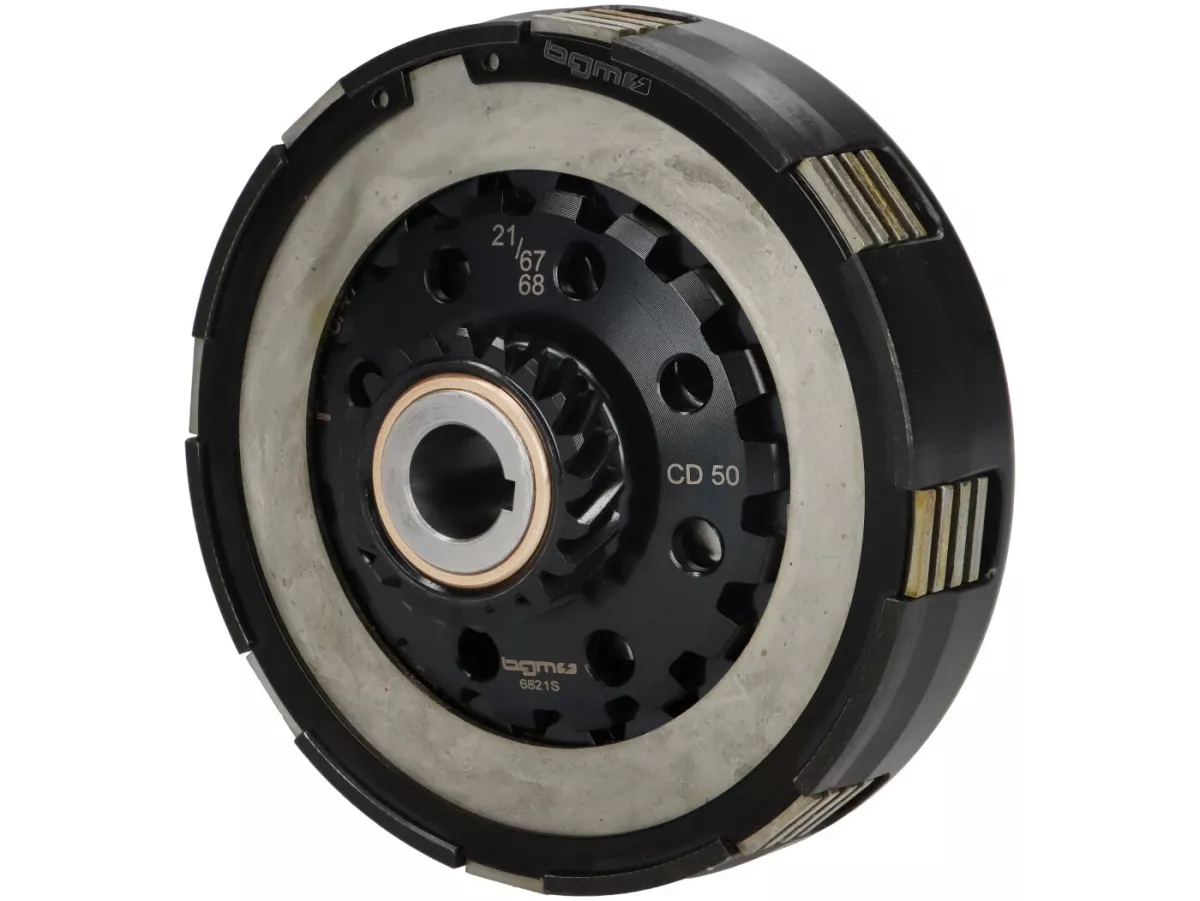 Clutch 21Z (67/68) -BGM PRO Superstrong 2.0 Touring CR Ultralube - lining type Cosa2 (alloy 14mm/sintered)- 21 teeth for primary wheel 67/68Z - Vespa PX80, PX125, PX150, T5 125cc, Cosa, Sprint150, Rally180, GT125/GTR125, TS125, GL150, Super125 (VNC1 from