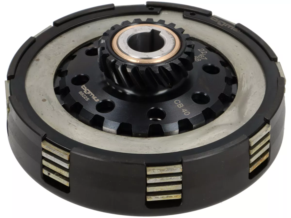 Clutch 22Z (67/68) -BGM PRO Superstrong 2.0 Touring CR Ultralube - lining type Cosa2 (alloy 14mm/sintered)- 22 teeth for primary wheel 67/68Z - Vespa PX80, PX125, PX150, T5 125cc, Cosa, Sprint150, Rally180, GT125/GTR125, TS125, GL150, Super125 (VNC1 from