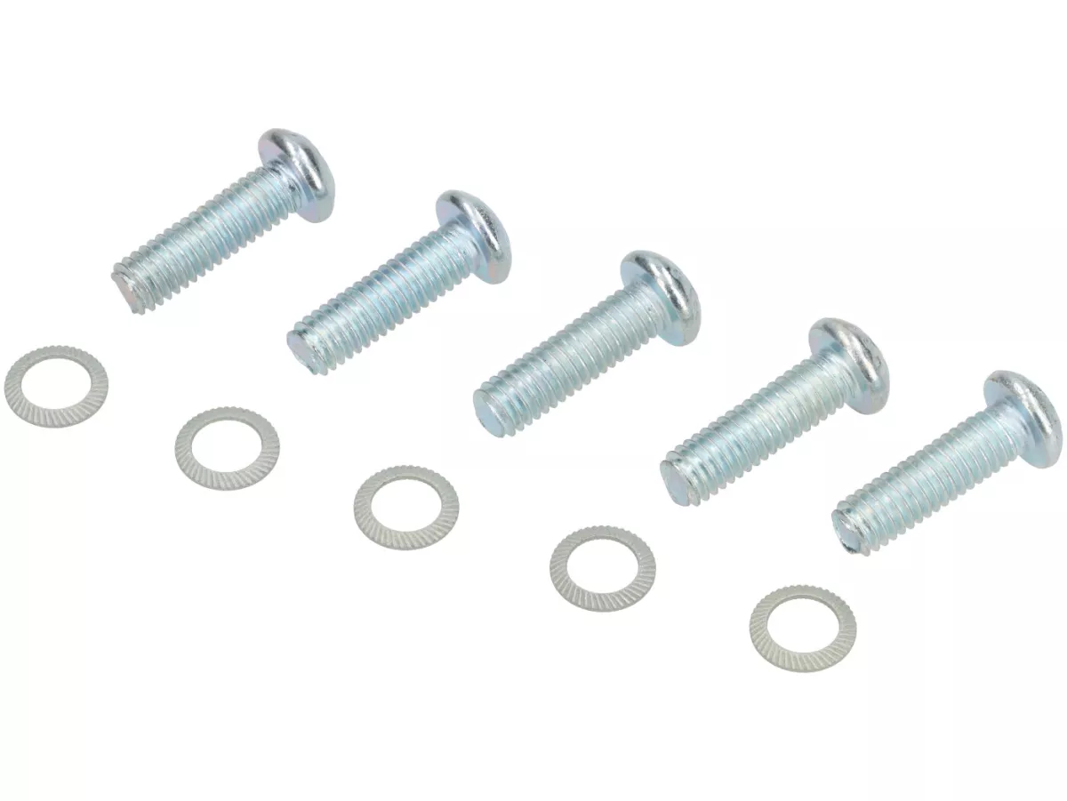 Juego de tornillos - M6 x 20 (resistencia 10.9) - utilizado para discos de freno con montaje de 5 agujeros, freno de disco Piaggio, Grimeca, LML