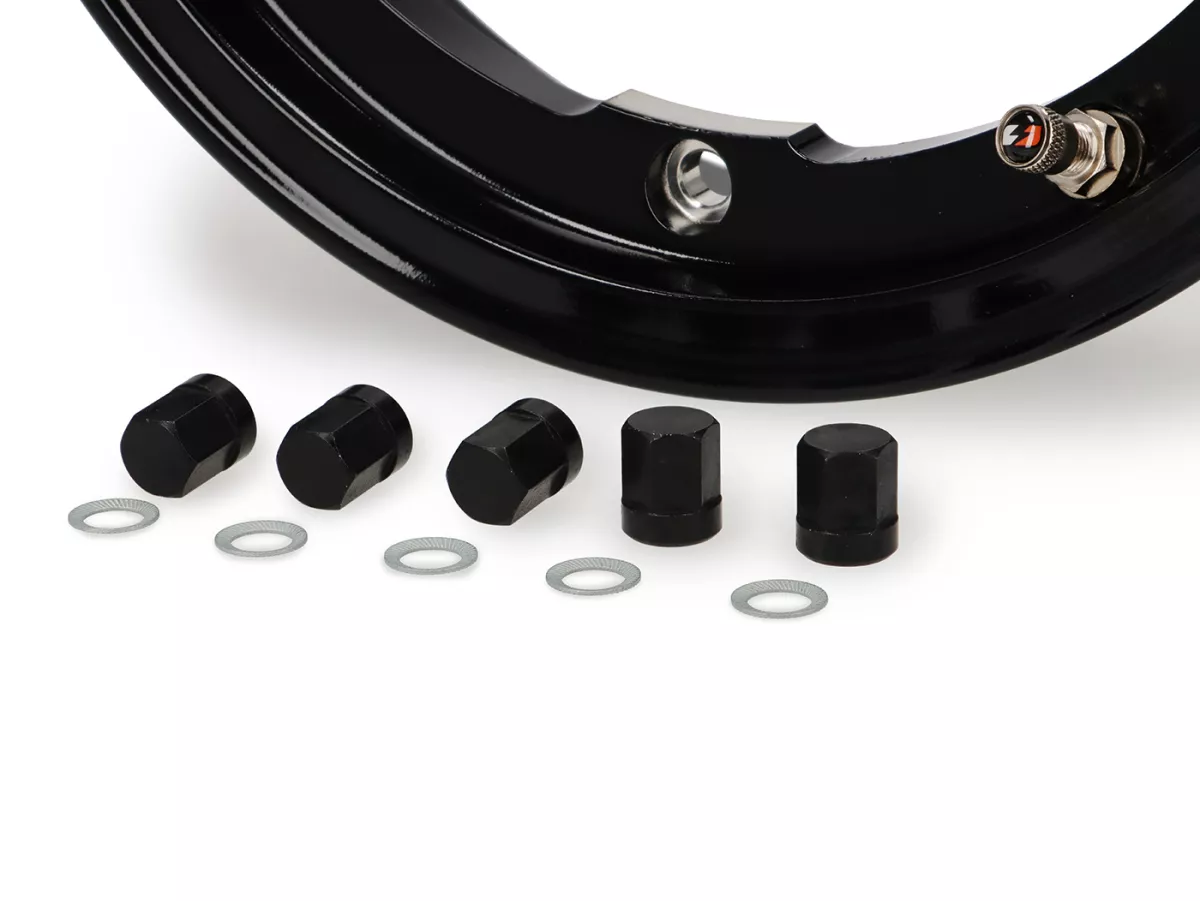 Felge -BGM Pro Superstrong tubeless 2.10-10 Zoll Aluminium- Vespa V50, 50N, Special, PV, ET3, PK50-125 (S/XL/XL2), PX, T5, Sprint, Rally, GT/GTR, LML Star, Deluxe, Stella - schwarz glänzend