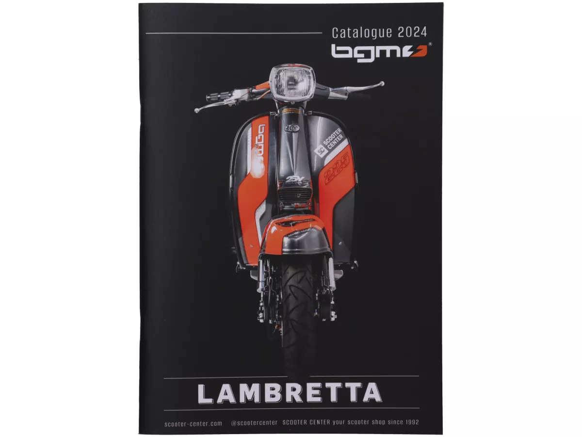 Catalogue -BGM 2024- pièces détachées pour Lambretta, 84 pages - anglais