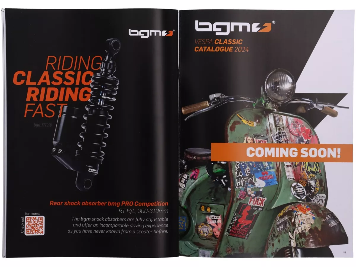 Catalogue -BGM 2024- pièces détachées pour Lambretta, 84 pages - anglais