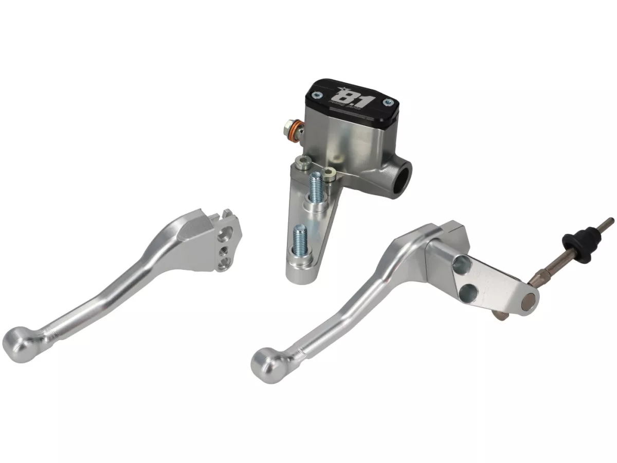 Brake master cylinder (front) -8.1 OTTOPUNTOUNO- piston Ø=11mm, CNC - Vespa​ PX- rhs, silver