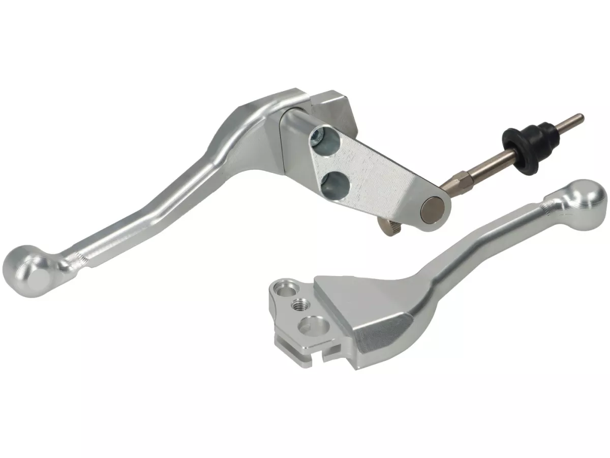 Brake master cylinder (front) -8.1 OTTOPUNTOUNO- piston Ø=11mm, CNC - Vespa​ PX- rhs, silver