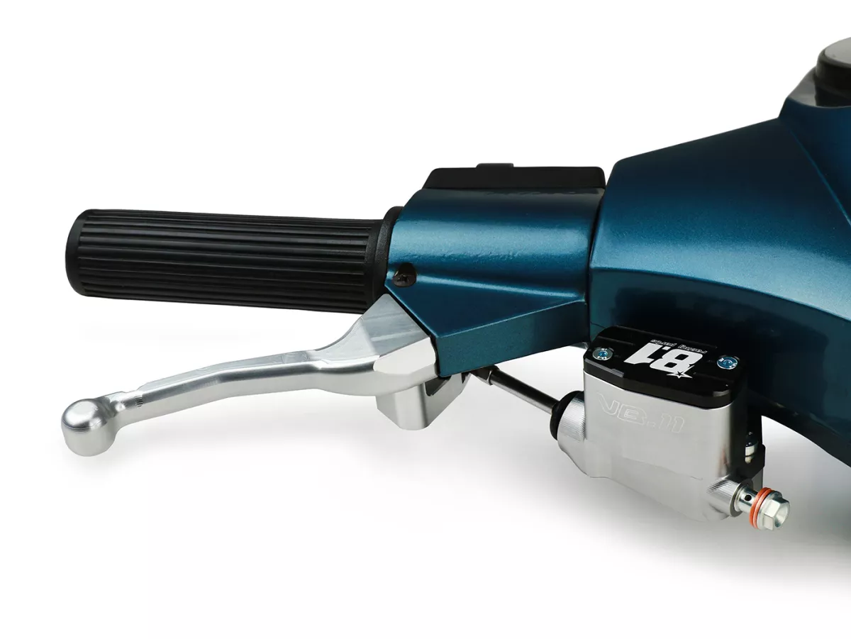 Brake master cylinder (front) -8.1 OTTOPUNTOUNO- piston Ø=11mm, CNC - Vespa​ PX- rhs, silver