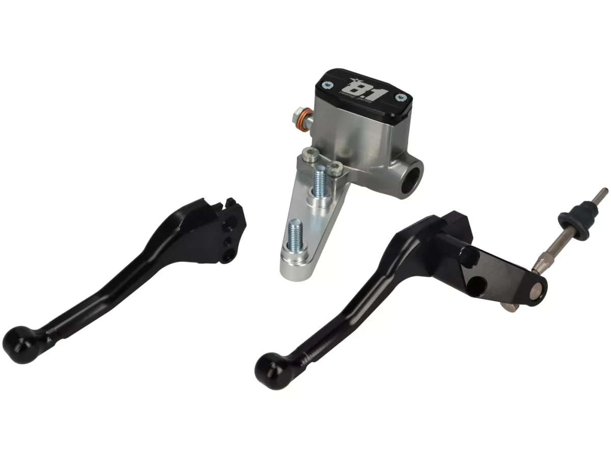 Pompa rem depan -8.1 OTTOPUNTOUNO- piston Ø = 11mm, CNC - Vespa PX- kanan, hitam