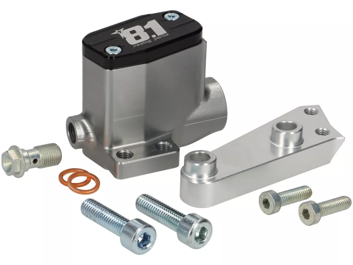 Pompa rem depan -8.1 OTTOPUNTOUNO- piston Ø = 11mm, CNC - Vespa PX- kanan, hitam