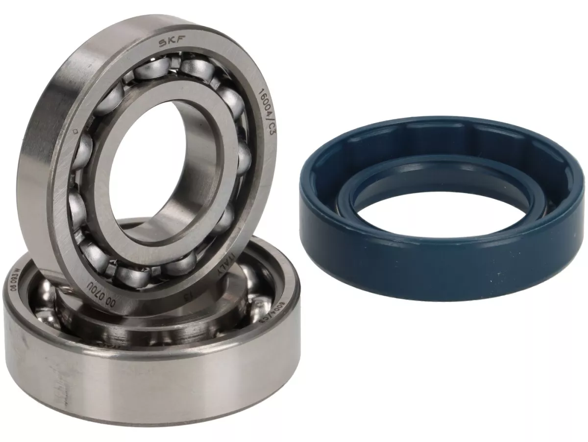 Set di cuscinetti a sfera per albero ruota/albero motore -CC CORSA, Wideframe, Faro Basso- Vespa 1953-1955, VM1T, VM2T, VN1T, VL1T