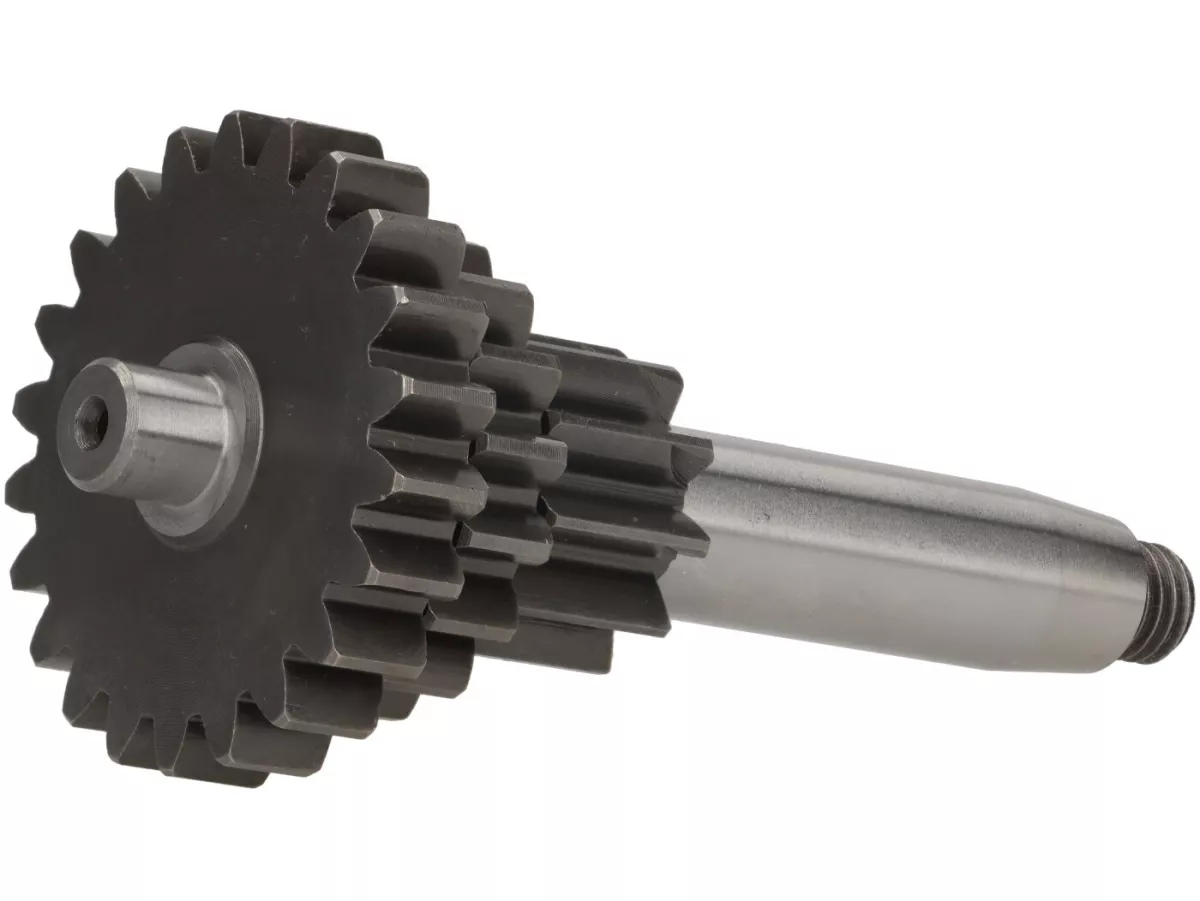 Nebenwelle -CIF 3 Gang- Vespa V50 (V5A1T 92877-, 1965-1971), 50L (9166-1970), 50R (1970-1983), 50 Special (V5A2T, 1970-1972), (V5B1T, 1972-1975), 50 Elestart (V5A3T, 1970-1972), (V5B2T, 1972-1975), 90 (V9A1T 25001-, 1967-1968) - 10-16-22 Zähne