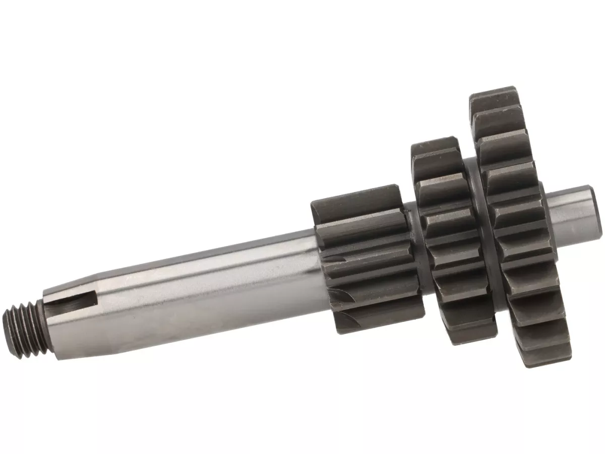 Nebenwelle -CIF 3 Gang- Vespa V50 (V5A1T 92877-, 1965-1971), 50L (9166-1970), 50R (1970-1983), 50 Special (V5A2T, 1970-1972), (V5B1T, 1972-1975), 50 Elestart (V5A3T, 1970-1972), (V5B2T, 1972-1975), 90 (V9A1T 25001-, 1967-1968) - 10-16-22 Zähne