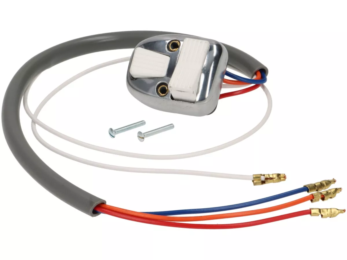 Light switch -LAMBRETTA- Lambretta TV 175 (Series 1-2), TV 175-200 (Series 3) up to 1963 - White