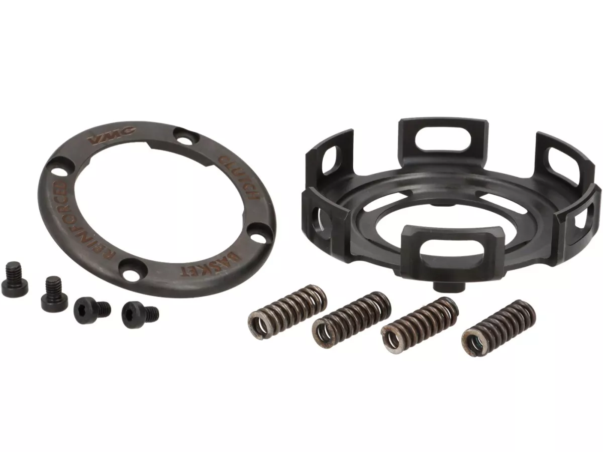 Keranjang kopling dengan kit perbaikan utama -VMC- CNC - Vespa V50, V90, SS50, SS90, PV125, ET3, PK50, PK80, PK50 S, PK80 S, PK125 S, PK50 XL, PK125 XL, ETS, PK50 HP, PK50 SS