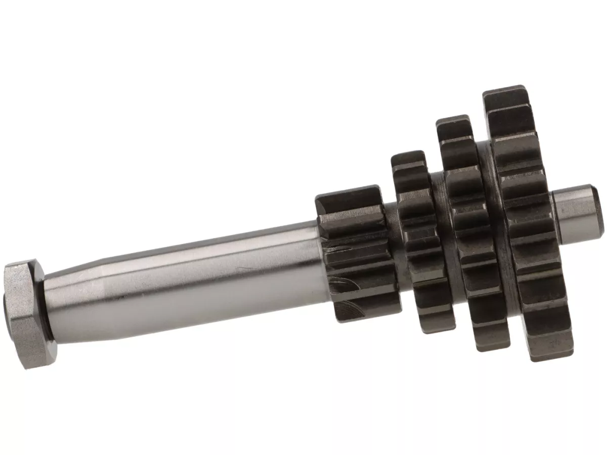 Gear cluster -VMC- Vespa V50, PV125, ET3, PK50, PK80, PK125 S-XL - 10-14-18-20 teeth (used with original gearbox, extra short fourth gear)