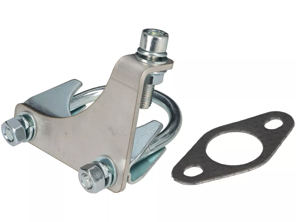 Exhaust -VMC Tork- Smallframe SILURO SPORT- Smallframe 135-170ccm - VMC GS56/58, ET6, ET7, Pinasco Zuera, Quattrini M1 56-60, M1-60B, M1l 56-60 (52-60mm stud spacing)- Vespa V50, 50N, SS50, 50 SR, V90, ET3, PV125 - black painted