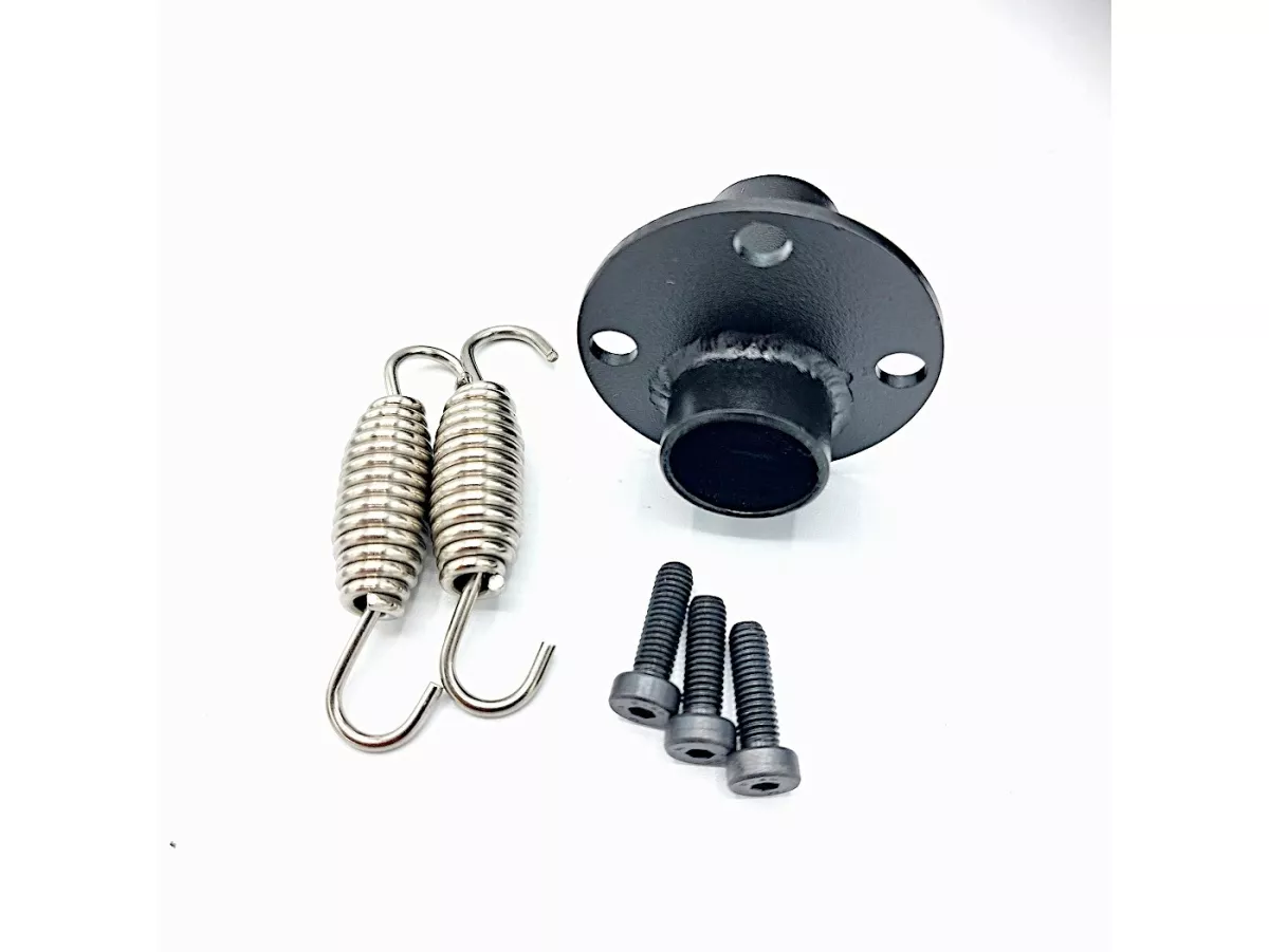Exhaust -VMC Tork- Smallframe SILURO SPORT- Smallframe 135-170ccm - VMC GS56/58, ET6, ET7, Pinasco Zuera, Quattrini M1 56-60, M1-60B, M1l 56-60 (52-60mm stud spacing)- Vespa V50, 50N, SS50, 50 SR, V90, ET3, PV125 - black painted
