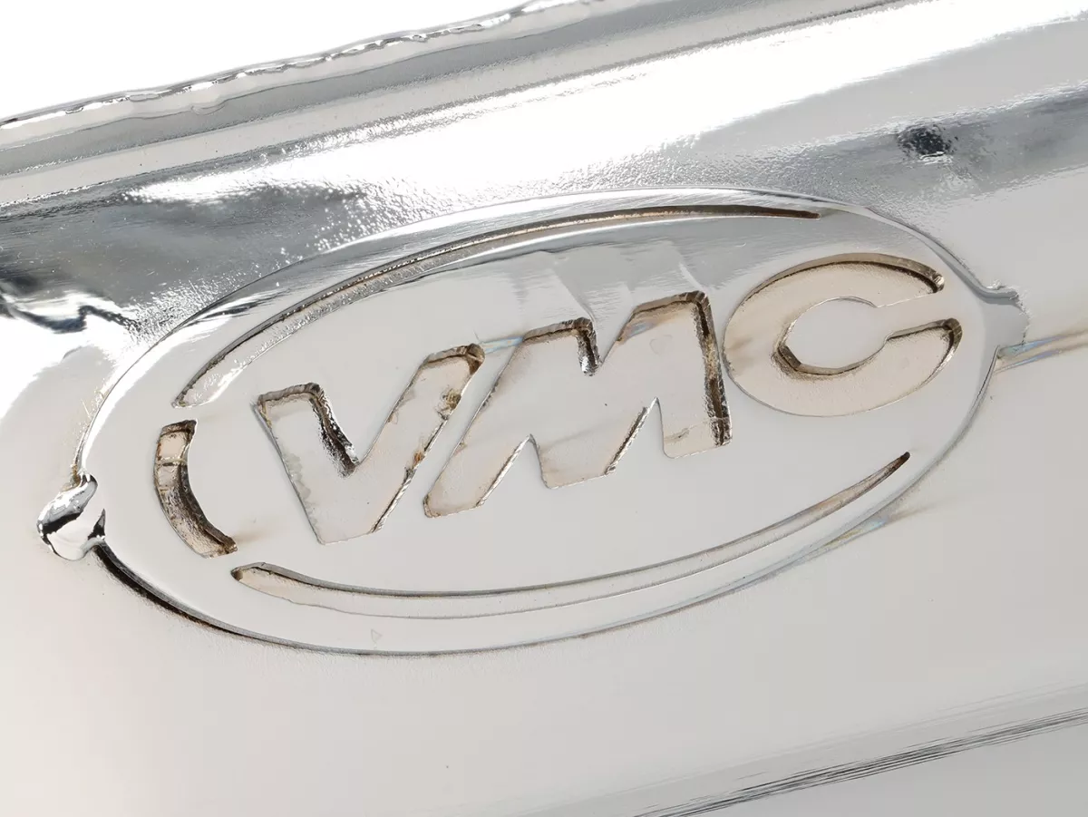 Exhaust -VMC Tork- Smallframe SILURO SPORT- Smallframe 135-170ccm - VMC GS56/58, ET6, ET7, Pinasco Zuera, Quattrini M1 56-60, M1-60B, M1l 56-60 (52-60mm stud spacing)- Vespa V50, 50N, SS50, 50 SR, V90, ET3, PV125 - chrome-plated