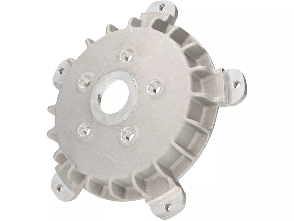 Mozzo ruota anteriore 10 -PLC CORSE- utilizzato per il montaggio di Vespa 2,10 pollici cerchio su Vespa ET2, ET4, LX, LXV, S 50-150 - adatto anche per PIAGGIO Hexagon, Sfera RST, ZIP II, ZIP SP - argento