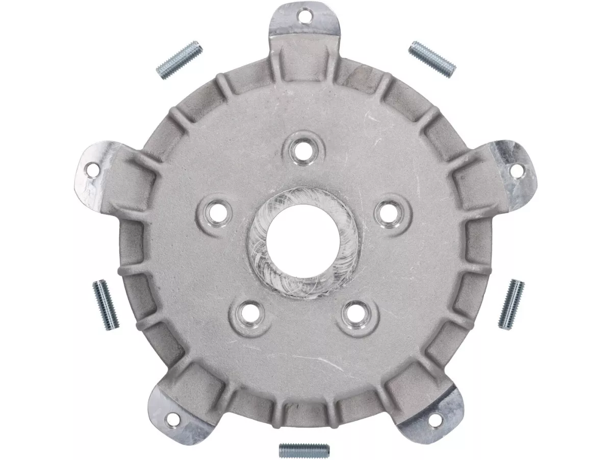 Mozzo ruota anteriore 10 -PLC CORSE- utilizzato per il montaggio di Vespa 2,10 pollici cerchio su Vespa ET2, ET4, LX, LXV, S 50-150 - adatto anche per PIAGGIO Hexagon, Sfera RST, ZIP II, ZIP SP - argento