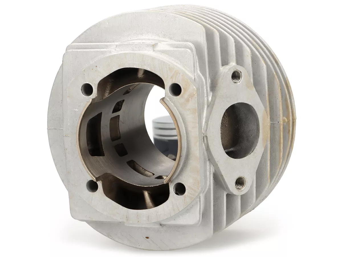 Cylinder -VMC ET7 made by Gilardoni / Wössner Pistons - 144 cc Ø60, stroke=51mm, aluminium, 3-piece exhaust- Vespa PV125, ET3, PK125