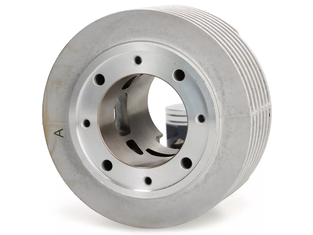 Cylinder -VMC ET7 made by Gilardoni / Wössner Pistons - 144 cc Ø60, stroke=51mm, aluminium, 3-piece exhaust- Vespa PV125, ET3, PK125