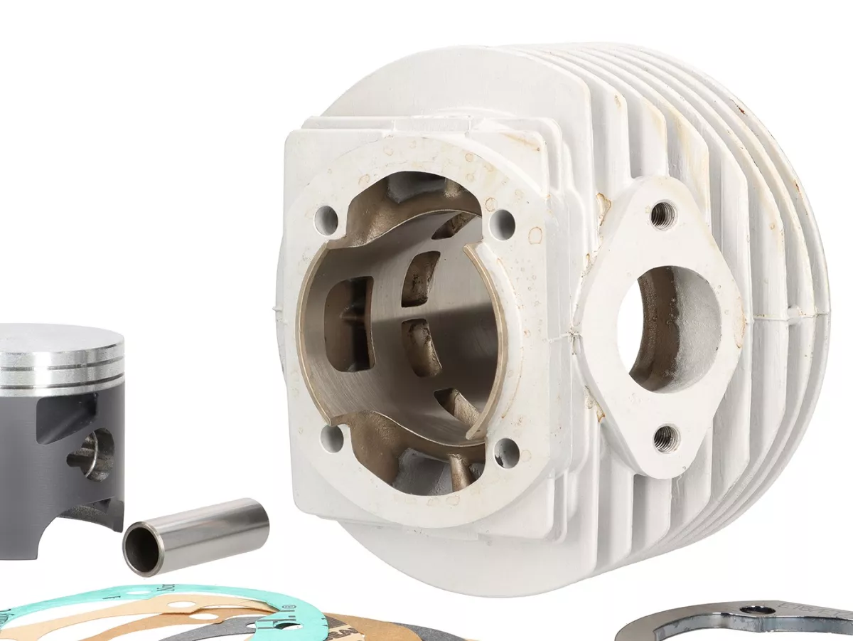 Cilindro -VMC ET6 - 144 ccm Ø60, carrera=51mm, aluminio, escape de 1 pieza- Vespa PV125, ET3, PK125