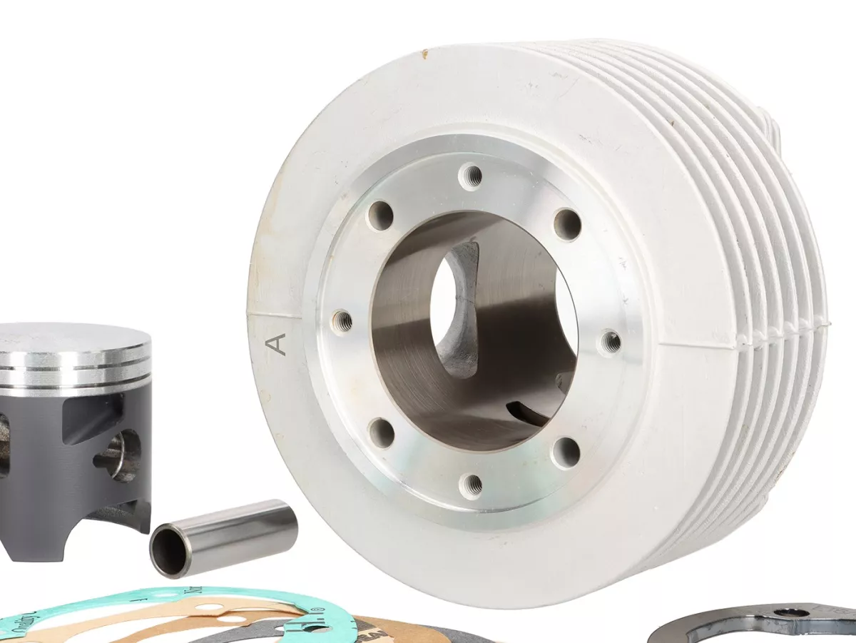 Cilindro -VMC ET6 - 144 ccm Ø60, carrera=51mm, aluminio, escape de 1 pieza- Vespa PV125, ET3, PK125