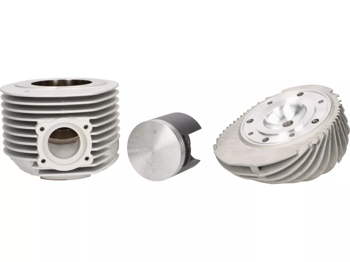 Cylinder -VMC Explorer 244 Ø72, slaglängd = 60 mm, vevstakslängd = 126 mm, aluminium, centralt tändstift - Vespa PX200, Rally200, Cosa200