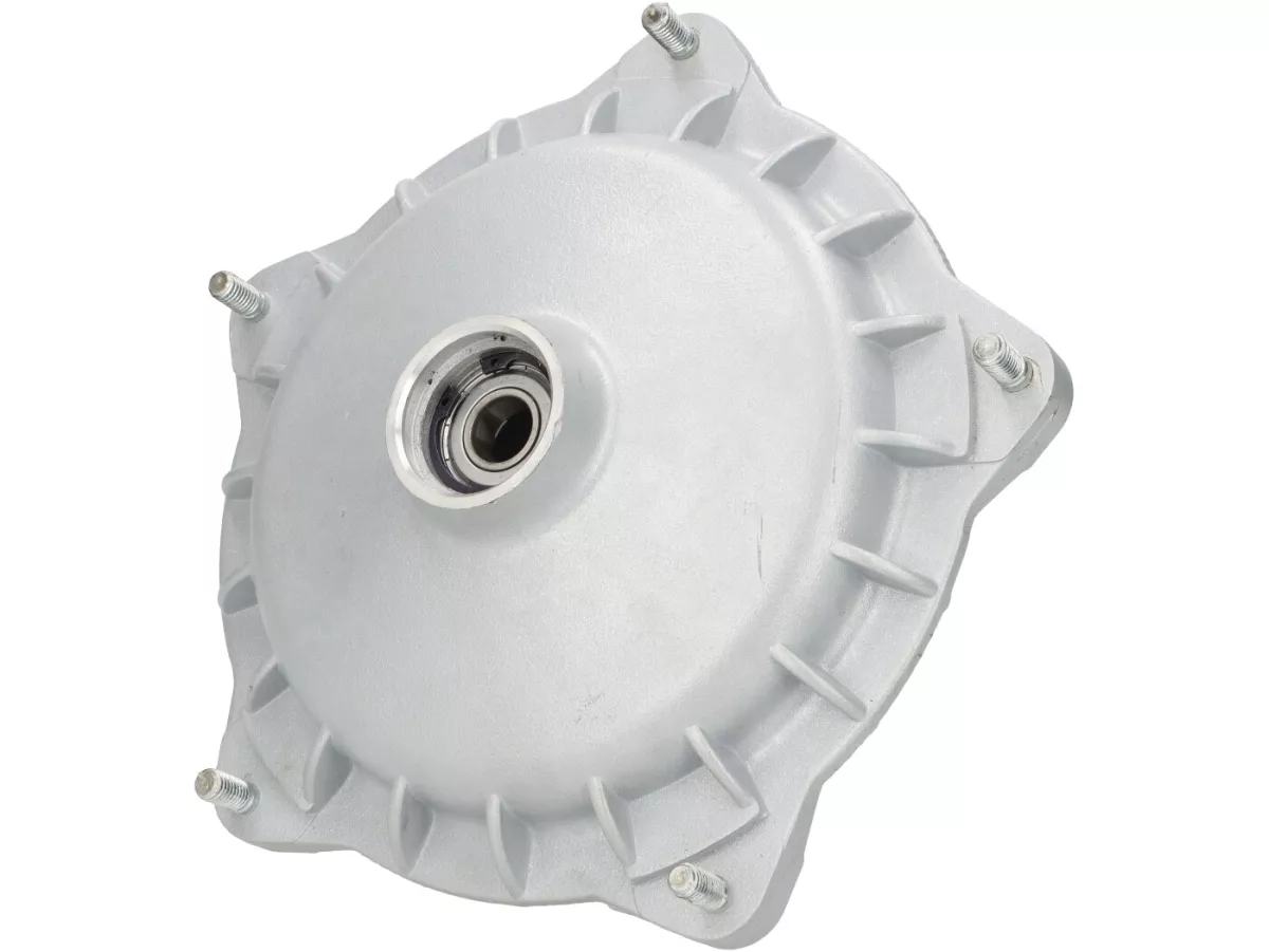 Brake drum - front hub for disc brake -OEM LML Classic Grimeca Style Ø20mm axle- LML Star/Stella - with caliper mount type LML also suitable for Vespa PX80, PX125, PX150, PX200 Lusso (1984-) - silvergrey