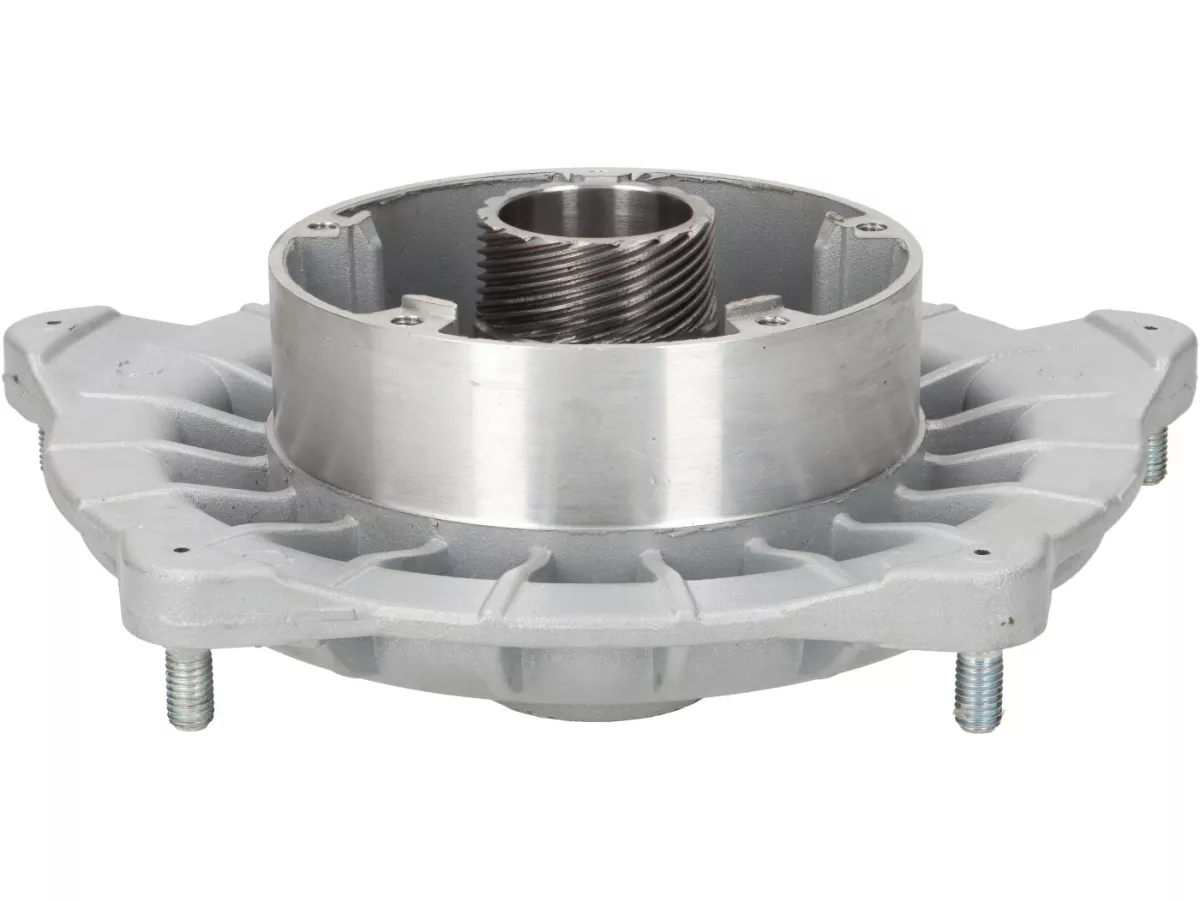 Brake drum - front hub for disc brake -OEM LML Classic Grimeca Style Ø20mm axle- LML Star/Stella - with caliper mount type LML also suitable for Vespa PX80, PX125, PX150, PX200 Lusso (1984-) - silvergrey