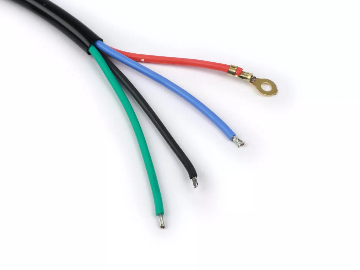 Wiring stator plate -VESPARATUR- Vespa V50 6V -  2 coils- 4 cables