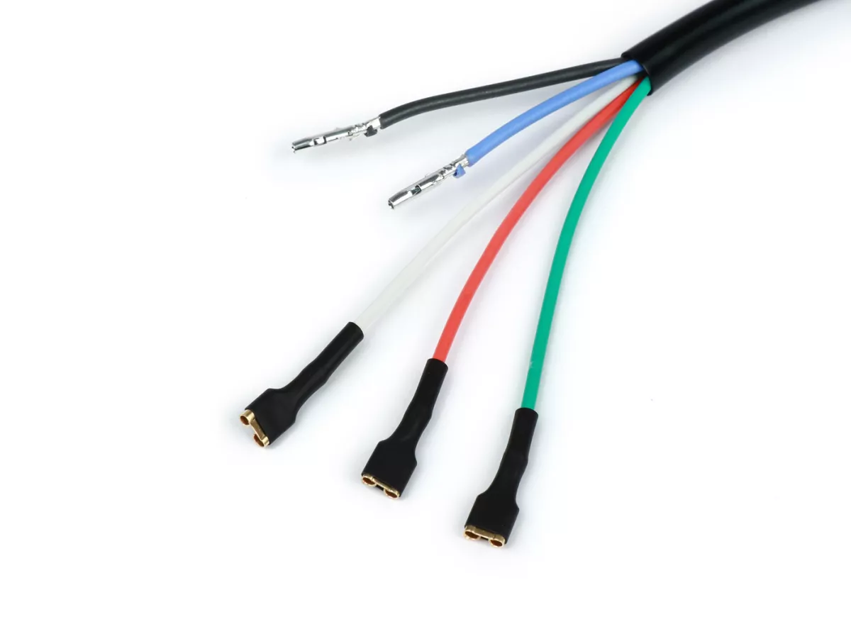 Câblage plaque stator -Vesparatur- Vespa Cosa, 5 câbles, convient aussi aux moteurs E-Start