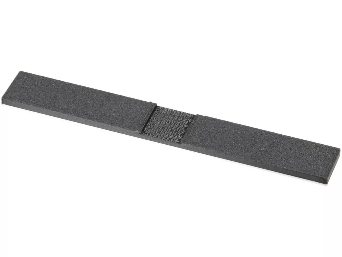 Rotulación -VESPTEC 112 special- trasera para Vespa 50 Special (V5B1T38640-), V5B3T, 132x17 mm - plástico - (negro/aluminio)