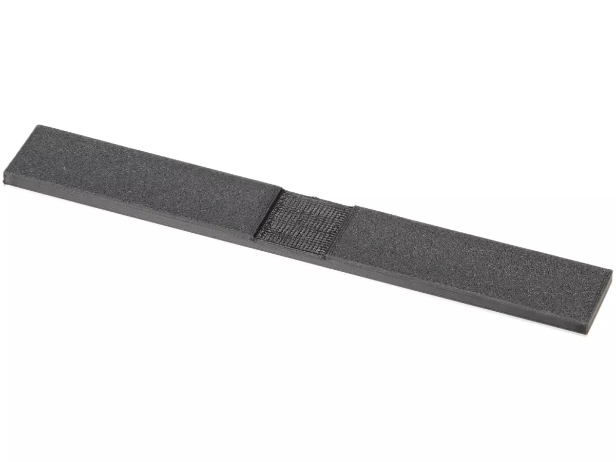 Rotulación -VESPTEC Vespa 133- trasera para Vespa 50 R (V5A1T 828604-), 132x17 mm - plástico - (negro/aluminio)