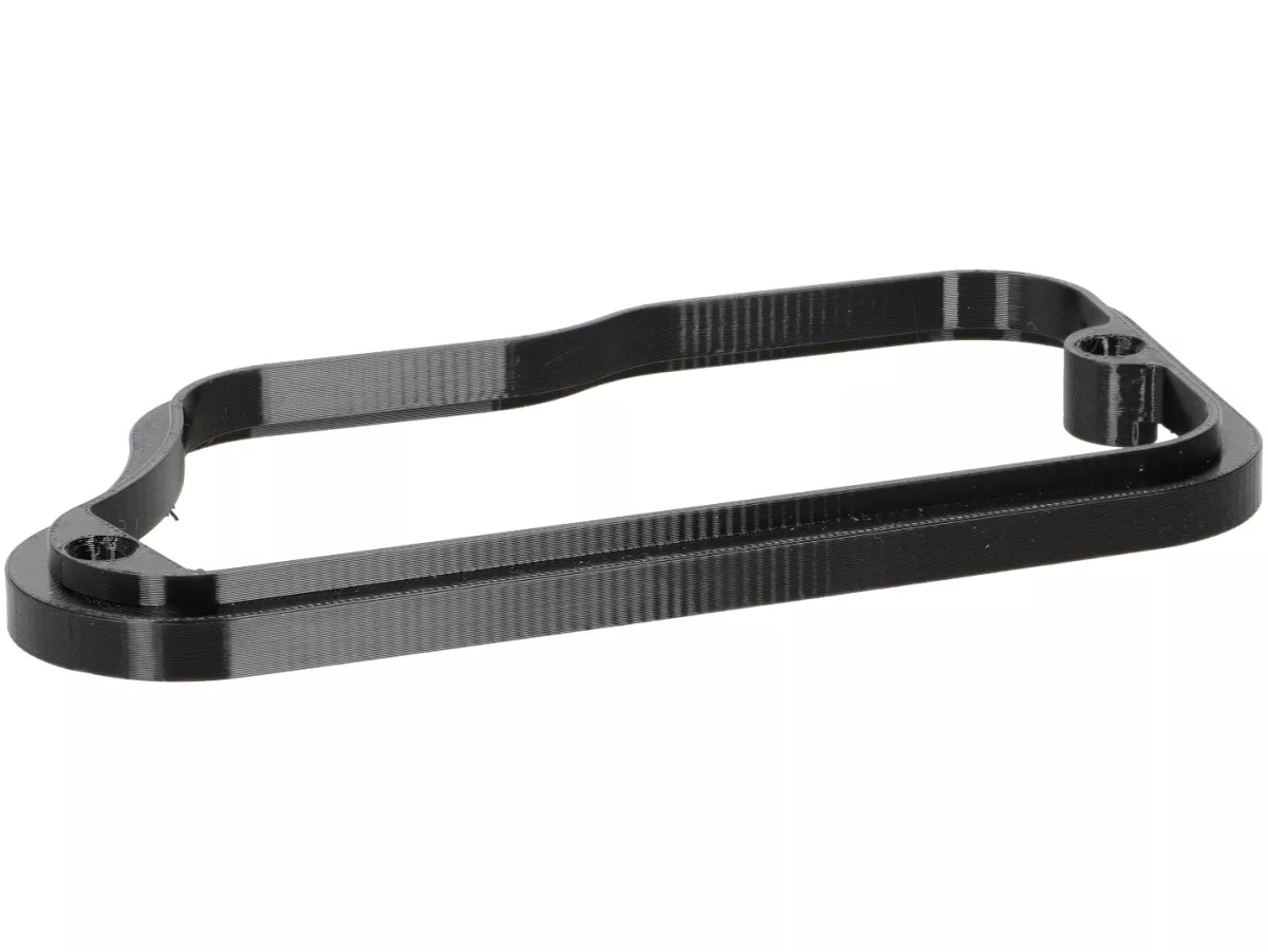 Distanshållare förgasarsumplock -VESPTEC- Luftbox för Vespa Largeframe med separat smörjning, PX Lusso (1984-) - plast (svart)