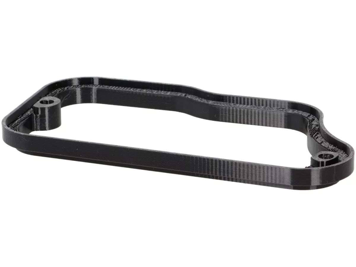 Distanshållare förgasarsumplock -VESPTEC- Luftbox för Vespa Largeframe med separat smörjning, PX Lusso (1984-) - plast (svart)