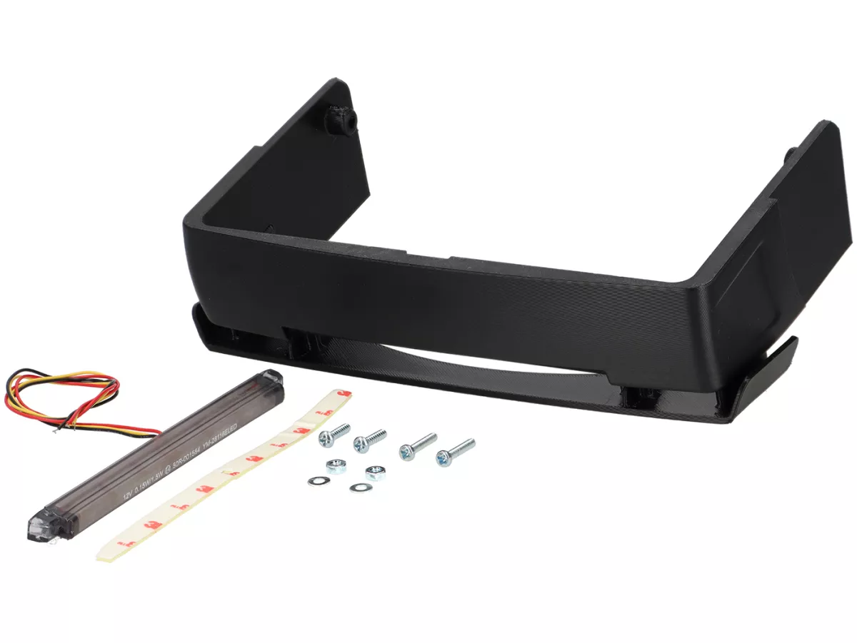 Rear trim - splash guard - diffuser -VESPTEC Vespa PX old (-1983) with LED tail light - plastic