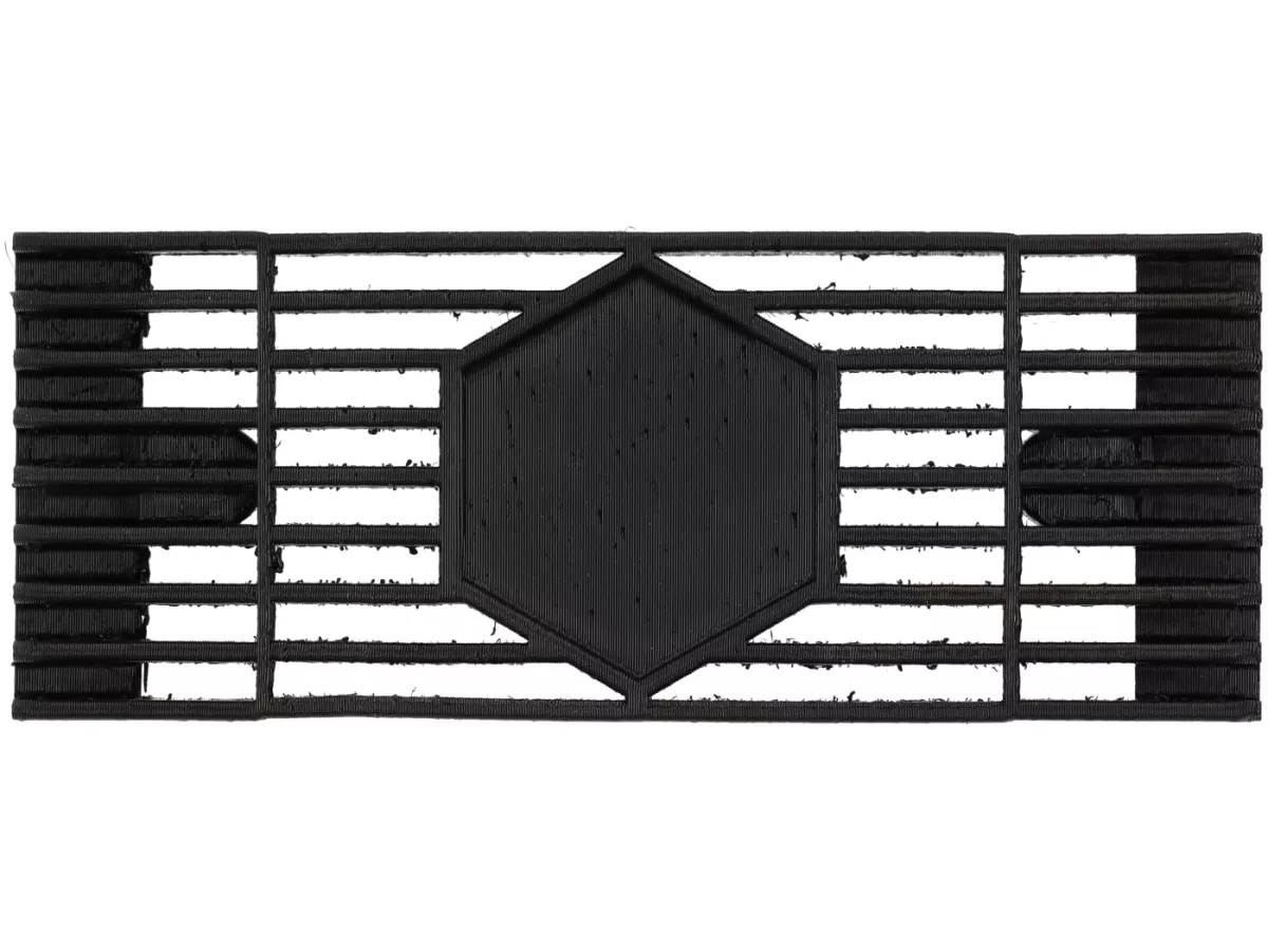 Rejilla en cascada -VESPTEC Vespa PX Lusso- con recorte para hexágono Piaggio - plástico