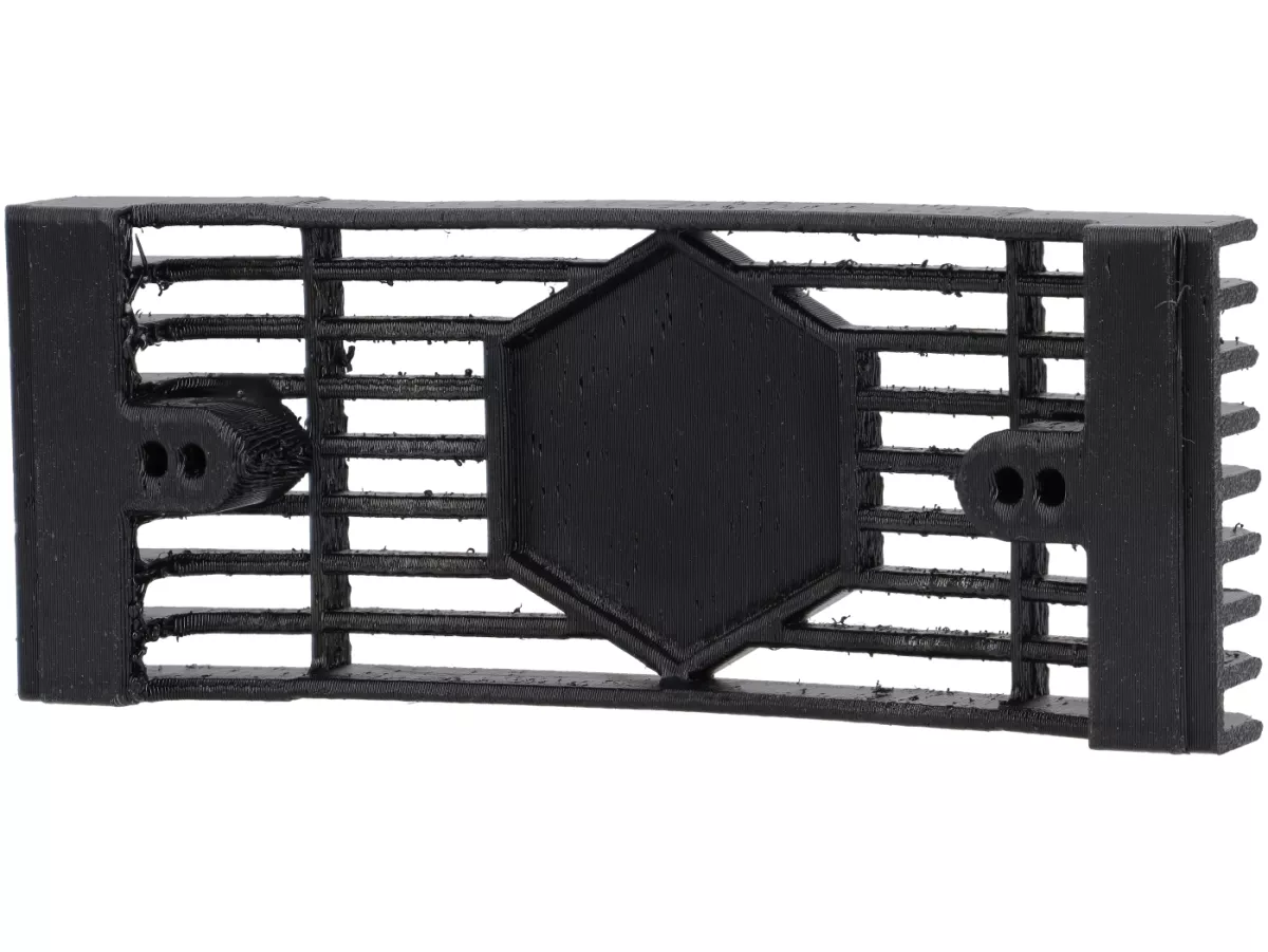 Rejilla en cascada -VESPTEC Vespa PX Lusso- con recorte para hexágono Piaggio - plástico