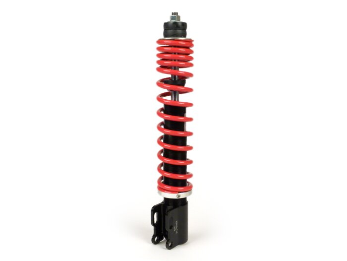 Shock absorber front -YSS DTG, Gasdruck ohne externen Ausgleichbehälter, 255mm- Vespa PX80, PX125, PX150, PX200, T5 125cc, LML Star