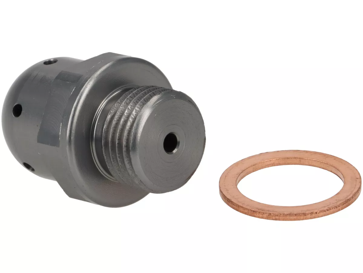 CNC Oil breather plug -CASA PERFORMANCE- Lambretta LI, LIS, SX, TV (series 2-3), DL, GP, J, Lui - silver