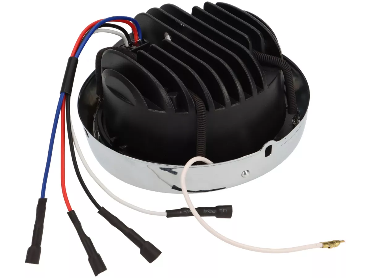 Juego de faros -CASA PERFORMANCE- LED - 12V AC / DC - para conversión de Lambretta LI (series 1-2)