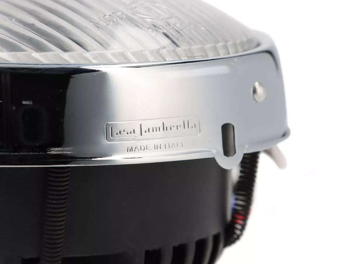 Juego de faros -CASA PERFORMANCE- LED - 12V AC / DC - para conversión de Lambretta LI (series 1-2)