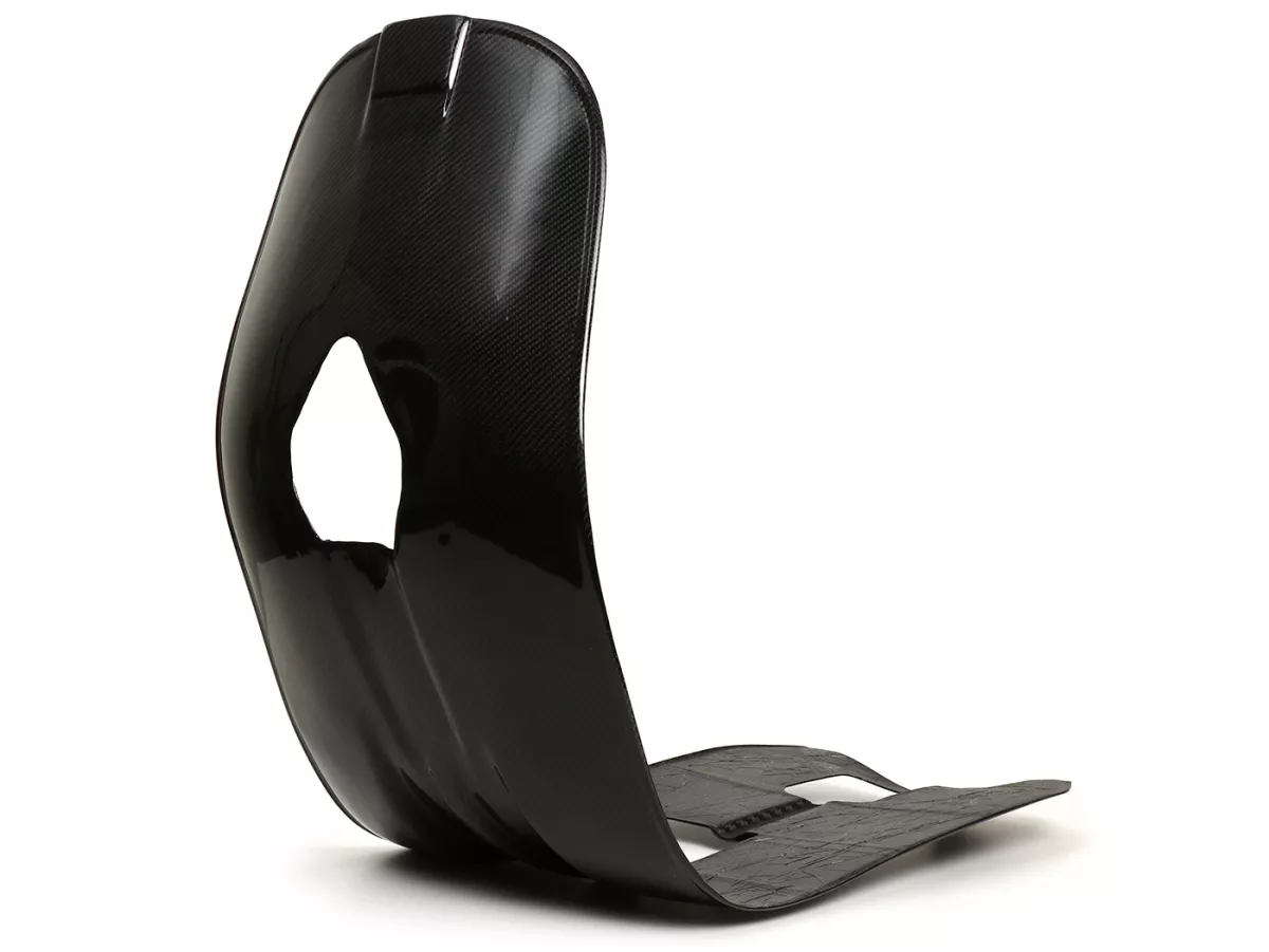 Protector de piernas de fibra de carbono auténtica -CRIMAZ Indy Project- Vespa V50-90, PV125, ET3, PK