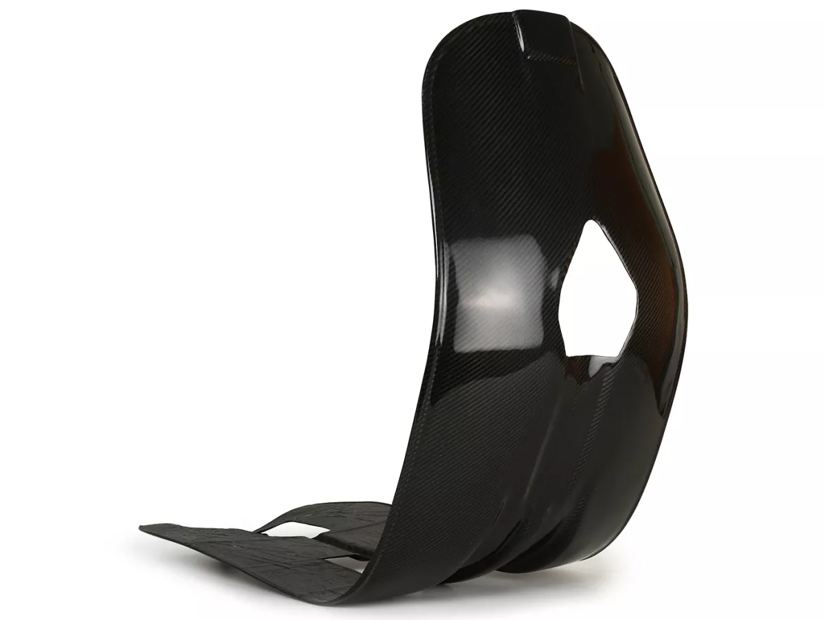 Protector de piernas de fibra de carbono auténtica -CRIMAZ Indy Project- Vespa V50-90, PV125, ET3, PK