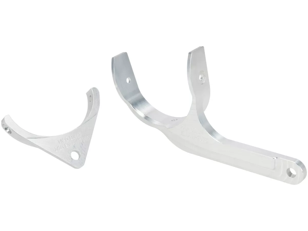 Amortiguador de dirección incl. soporte -CTP aluminio- Vespa Largeframe PX, MotoVespa Largeframe PX, CL, DS, DN