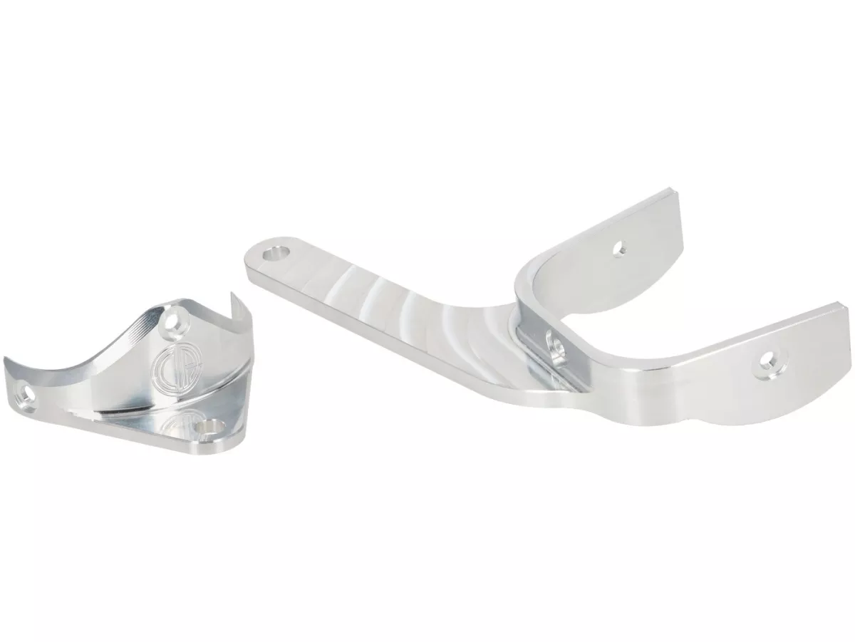 Steering damper incl. mount -CTP aluminium- Vespa Smallframe Trapezscheinwerfer 50N Special, 50N Elestart