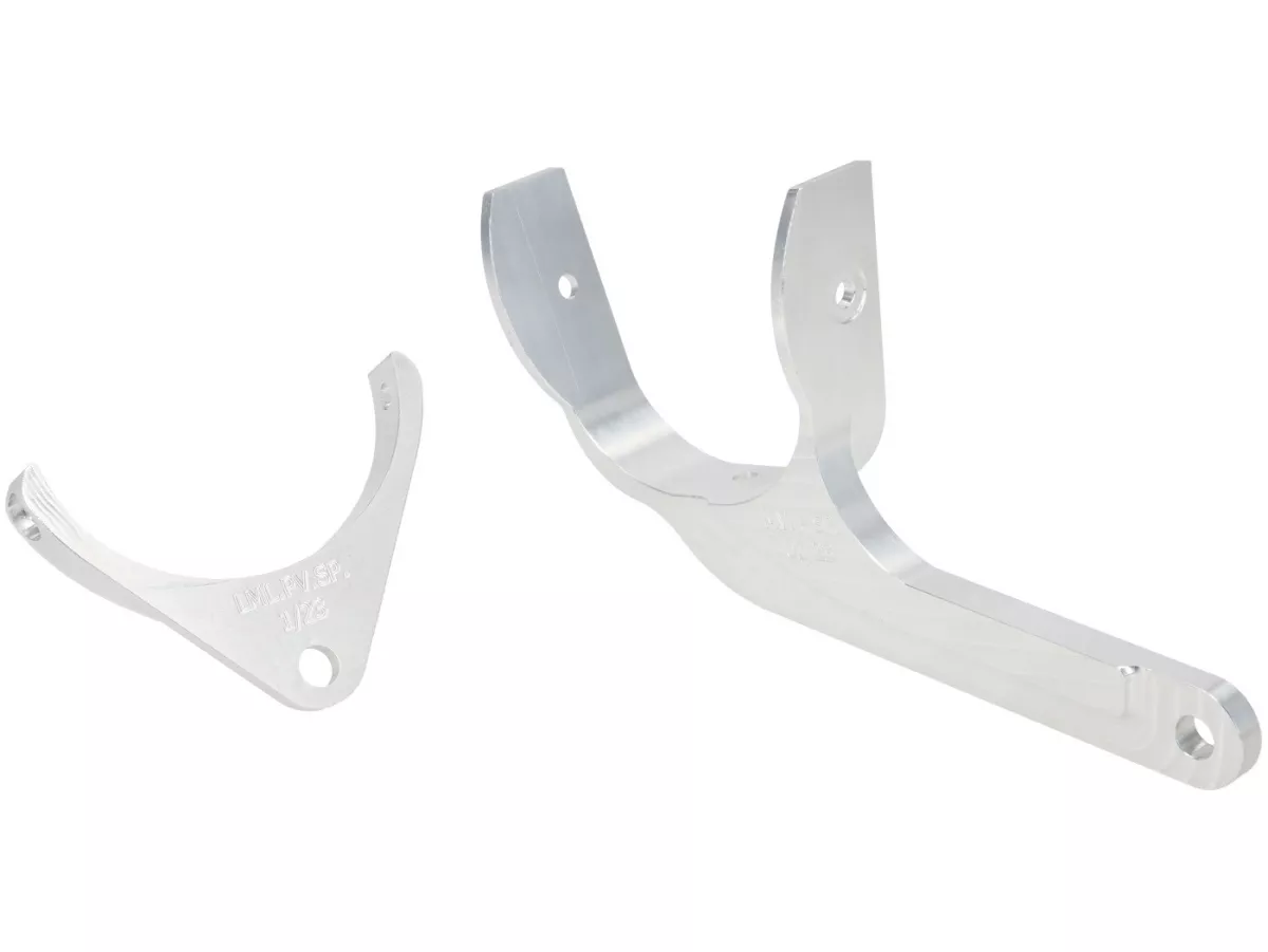Steering damper incl. mount -CTP aluminium- Vespa Largeframe Sprint150 Veloce, GTR125, LML Star/Stella