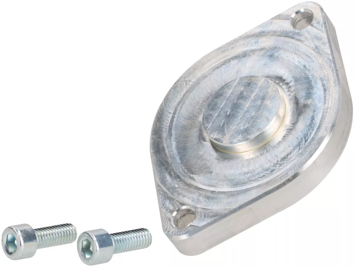 Cover plate for starter motor opening in engine case -DDL TUNING- Piaggio 125-180cc AC/LC 2-stroke Maxi - Gilera Runner FX/FXR 125-180, Italjet Dragster 125-180
