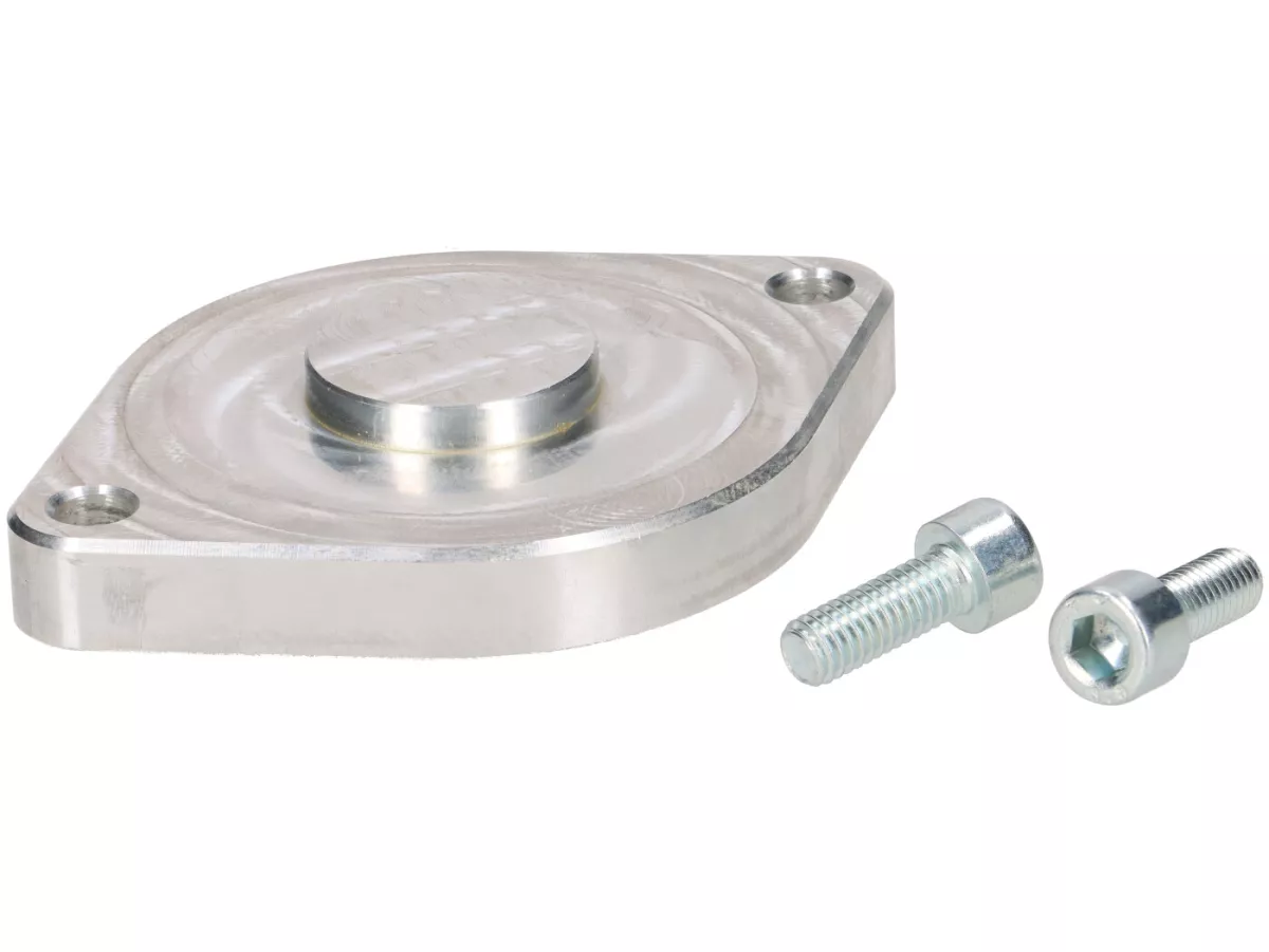 Cover plate for starter motor opening in engine case -DDL TUNING- Piaggio 125-180cc AC/LC 2-stroke Maxi - Gilera Runner FX/FXR 125-180, Italjet Dragster 125-180